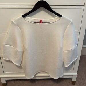 Spanx Air Essentials Airlux puff sleeve shirt. NWOT